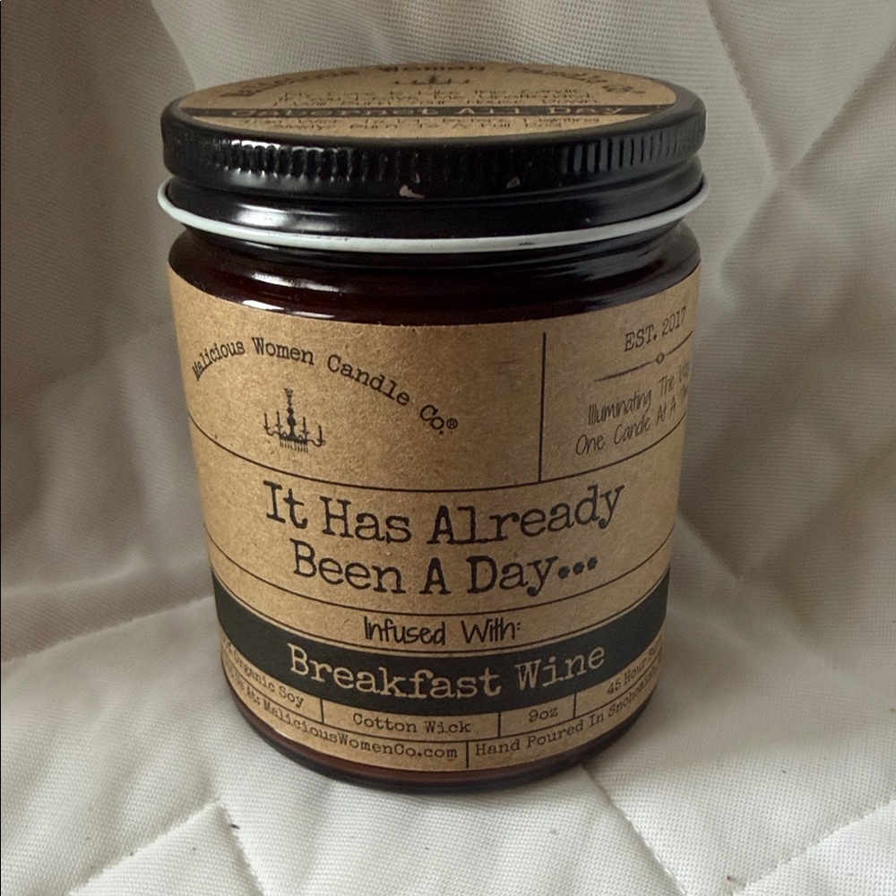 Malicious Woman New Jar Candle "Cabernet All Day"